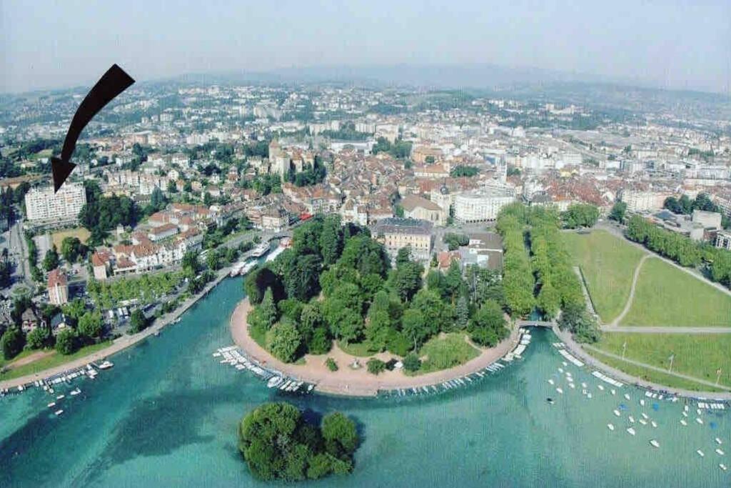 Le Panorama - Vue Lac Et Montagne Avec Parking Annecy Buitenkant foto