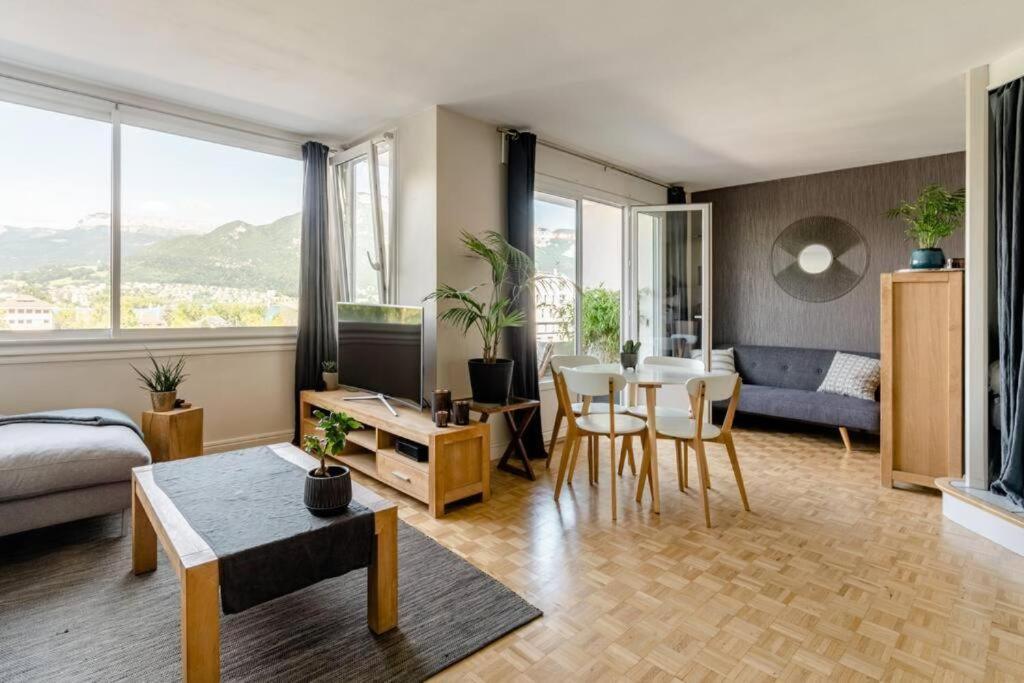Le Panorama - Vue Lac Et Montagne Avec Parking Annecy Buitenkant foto